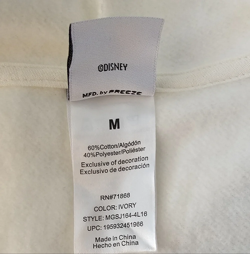 NWT Disney Nightmare Before Christmas Womens Hoodie Fleece Full Zip Size M - Picture 9 of 9